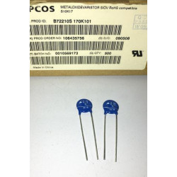 EPCOS varistor B72210S170K101 S10K17 17VAC 10MM 10pcs/lot EPCOS varistor B72210S170K101 S10K17 17VAC 10MM 10pcs/lot